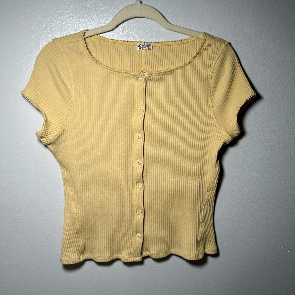 Free People Most Wanted Cardi Button-Down Top